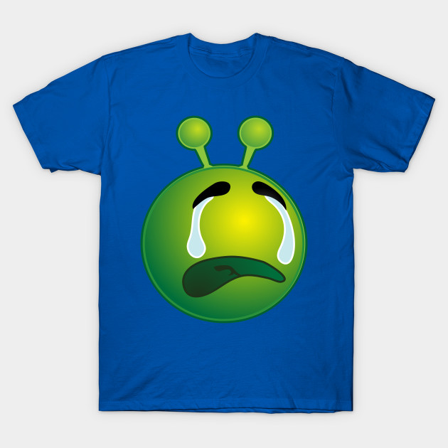 Funny Alien Monster ET Extraterrestrial Martian Green Man Emoji for Women, Men and Kids 18